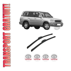 Set stergatoare auto TOYOTA LAND CRUISER 100 (_J1_) din 1998-2007, pentru parbriz auto, 2 bucati, Bosch Aerotwin Retrofit, din cauciuc siliconat rezistent, 4 Stickere Auto TOYOTA