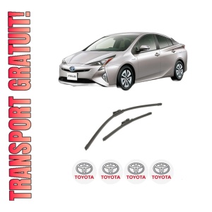 Set stergatoare auto TOYOTA PRIUS (_W5_) din 2015-2022, pentru parbriz auto, 2 bucati, Bosch Aerotwin, din cauciuc siliconat rezistent, 4 Stickere Auto TOYOTA