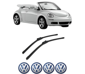 Set stergatoare auto Volkswagen BEETLE Convertible (5C7, 5C8) din 2011-2019, pentru parbriz auto, 2 bucati, Bosch Aerotwin, din cauciuc siliconat rezistent, 4 Stickere Auto Volkswagen - Img 2