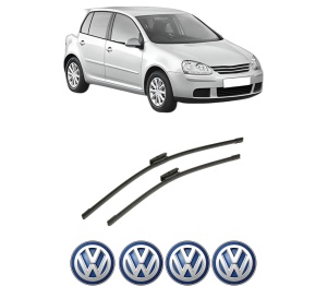 Set stergatoare auto Volkswagen GOLF V (1K1) din 2003-2009, pentru parbriz auto, 2 bucati, Bosch Aerotwin Multi, din cauciuc siliconat rezistent, 4 Stickere Auto Volkswagen - Img 2