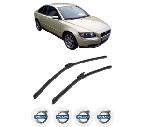 Set stergatoare auto VOLVO S40 II (544) din 2004-2012, pentru parbriz auto, 2 bucati, Bosch Aerotwin Multi, din cauciuc siliconat rezistent, 4 Stickere Auto VOLVO - Img 2