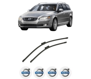Set stergatoare auto VOLVO V70 III Estate Van (135) din 2013-2015, pentru parbriz auto, 2 bucati, Bosch Aerotwin, din cauciuc siliconat rezistent, 4 Stickere Auto VOLVO - Img 2