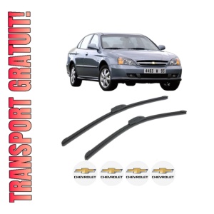 Set stergatoare CHEVROLET EVANDA din 2005, pentru parbriz auto, 2 bucati, Bosch Aerotwin Retrofit, din cauciuc siliconat rezistent, 4 Stickere Auto CHEVROLET