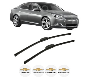 Set stergatoare CHEVROLET MALIBU (V300) din 2012, pentru parbriz auto, 2 bucati, Bosch Aerotwin Retrofit, din cauciuc siliconat rezistent, 4 Stickere Auto CHEVROLET v45215