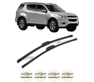 Set stergatoare CHEVROLET TRAILBLAZER (KC_) din 2001-2008, pentru parbriz auto, 2 bucati, Bosch Aerotwin Retrofit, din cauciuc siliconat rezistent, 4 Stickere Auto CHEVROLET v46475