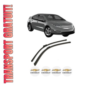 Set stergatoare CHEVROLET VOLT din 2011, pentru parbriz auto, 2 bucati, Bosch Aerotwin, din cauciuc siliconat rezistent, 4 Stickere Auto CHEVROLET