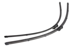 Set stergatoare CITROEN C4 GRAND PICASSO II (DA_, DE_) din 2013-2018, pentru parbriz auto, 2 bucati, Valeo Silencio, din cauciuc siliconat rezistent, 4 Stickere Auto CITROEN v35504