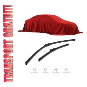 Set stergatoare DS DS 7 (J4_, JC_) din 2022, pentru parbriz auto, 2 bucati, Bosch Aerotwin, din cauciuc siliconat rezistent, 4 Stickere Auto DS