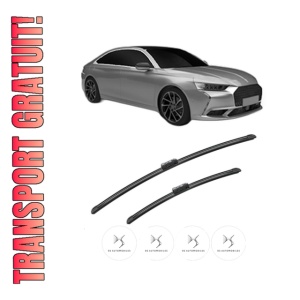 Set stergatoare DS DS 9 (X2_) din 2020-2022, pentru parbriz auto, 2 bucati, Bosch Aerotwin, din cauciuc siliconat rezistent, 4 Stickere Auto DS