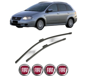 Set stergatoare FIAT CROMA Estate Van (194_) din 2006, pentru parbriz auto, 2 bucati, Bosch Aerotwin, din cauciuc siliconat rezistent, 4 Stickere Auto FIAT v56115