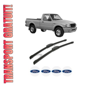 Set stergatoare FORD RANGER (ER, EQ, R_) din 1999-2005, pentru parbriz auto, 2 bucati, Bosch Aerotwin Retrofit, din cauciuc siliconat rezistent, 4 Stickere Auto FORD