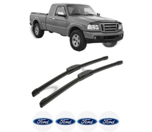 Set stergatoare FORD RANGER (ET) din 2006, pentru parbriz auto, 2 bucati, Bosch Aerotwin Retrofit, din cauciuc siliconat rezistent, 4 Stickere Auto FORD v42125