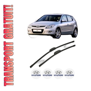 Set stergatoare HYUNDAI i30 Estate (FD) din 2007-2012, pentru parbriz auto, 2 bucati, Bosch Aerotwin Retrofit, din cauciuc siliconat rezistent, 4 Stickere Auto HYUNDAI