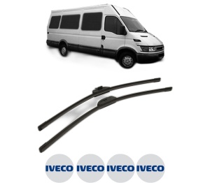 Set stergatoare IVECO DAILY III Bus din 1999-2006, pentru parbriz auto, 2 bucati, Bosch Aerotwin Retro Truck, din cauciuc siliconat rezistent, 4 Stickere Auto IVECO v51055