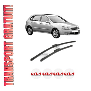 Set stergatoare KIA CERATO I Hatchback (LD) din 2004-2008, pentru parbriz auto, 2 bucati, Bosch Aerotwin Retrofit, din cauciuc siliconat rezistent, 4 Stickere Auto KIA
