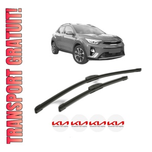 Set stergatoare KIA STONIC (YB) din 2017-2023, pentru parbriz auto, 2 bucati, Bosch Aerotwin Retrofit, din cauciuc siliconat rezistent, 4 Stickere Auto KIA