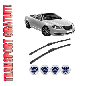 Set stergatoare LANCIA FLAVIA Convertible (JS_) din 2012, pentru parbriz auto, 2 bucati, Bosch Aerotwin Retrofit, din cauciuc siliconat rezistent, 4 Stickere Auto LANCIA