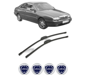 Set stergatoare LANCIA KAPPA Coupe (838_) din 1996-2001, pentru parbriz auto, 2 bucati, Bosch Aerotwin Retrofit, din cauciuc siliconat rezistent, 4 Stickere Auto LANCIA v44975