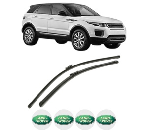 Set stergatoare LAND ROVER RANGE ROVER EVOQUE (L551) din 2018-2020, pentru parbriz auto, 2 bucati, Bosch Aerotwin, din cauciuc siliconat rezistent, 4 Stickere Auto LAND ROVER v52935
