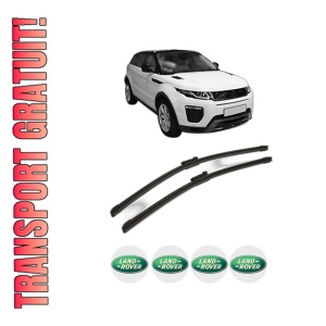 Set stergatoare LAND ROVER RANGE ROVER EVOQUE VAN (L538) din 2013-2019, pentru parbriz auto, 2 bucati, Bosch Aerotwin, din cauciuc siliconat rezistent, 4 Stickere Auto LAND ROVER