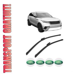 Set stergatoare LAND ROVER RANGE ROVER VELAR (L560) din 2017-2020, pentru parbriz auto, 2 bucati, Bosch Aerotwin Multi, din cauciuc siliconat rezistent, 4 Stickere Auto LAND ROVER - Img 1