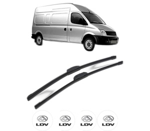Set stergatoare LDV MAXUS Van din 2005-2009, pentru parbriz auto, 2 bucati, Bosch Aerotwin Retrofit, din cauciuc siliconat rezistent, 4 Stickere Auto LDV v46175