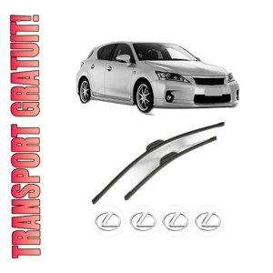 Set stergatoare LEXUS CT (ZWA10_) din 2011, pentru parbriz auto, 2 bucati, Bosch Aerotwin Retrofit, din cauciuc siliconat rezistent, 4 Stickere Auto LEXUS