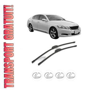 Set stergatoare LEXUS GS (_S19_) din 2005-2011, pentru parbriz auto, 2 bucati, Bosch Aerotwin Retrofit, din cauciuc siliconat rezistent, 4 Stickere Auto LEXUS