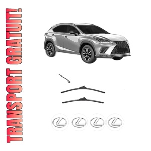 Set stergatoare LEXUS NX II (_A2_, _H2_) din 2021, pentru parbriz auto, 2 bucati, Valeo Silencio, din cauciuc siliconat rezistent, 4 Stickere Auto LEXUS