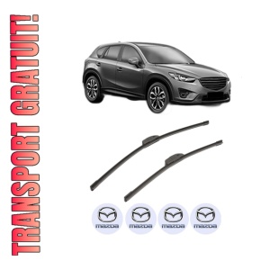 Set stergatoare MAZDA CX-5 Van (KE_) din 2015-2017, pentru parbriz auto, 2 bucati, Bosch Aerotwin Retrofit, din cauciuc siliconat rezistent, 4 Stickere Auto MAZDA