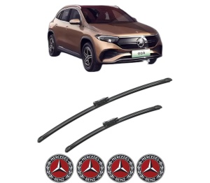 Set stergatoare MERCEDES-BENZ EQA (H243) din 2021-2022, pentru parbriz auto, 2 bucati, Bosch Aerotwin, din cauciuc siliconat rezistent, 4 Stickere Auto MERCEDES-BENZ v49120