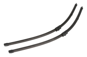 Set stergatoare MERCEDES-BENZ SL (R230) din 2001-2012, pentru parbriz auto, 2 bucati, Valeo Silencio, din cauciuc siliconat rezistent, 4 Stickere Auto MERCEDES-BENZ v35840