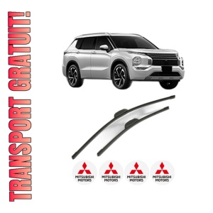 Set stergatoare MITSUBISHI OUTLANDER IV (GM_W, GG_W, DG) din 2021, pentru parbriz auto, 2 bucati, Bosch Aerotwin Retrofit, din cauciuc siliconat rezistent, 4 Stickere Auto MITSUBISHI