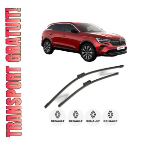 Set stergatoare RENAULT AUSTRAL din 2022, pentru parbriz auto, 2 bucati, Bosch Aerotwin, din cauciuc siliconat rezistent, 4 Stickere Auto RENAULT