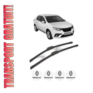 Set stergatoare RENAULT THALIA III (L8_) din 2013-2019, pentru parbriz auto, 2 bucati, Bosch Aerotwin Retrofit, din cauciuc siliconat rezistent, 4 Stickere Auto RENAULT