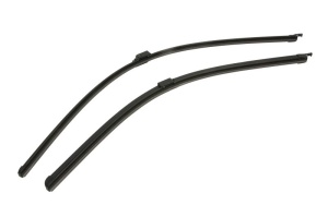 Set stergatoare RENAULT VEL SATIS (BJ0_) din 2002-2009, pentru parbriz auto, 2 bucati, Bosch Aerotwin, din cauciuc siliconat rezistent, 4 Stickere Auto RENAULT v43206
