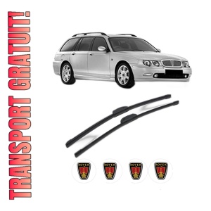 Set stergatoare ROVER 75 I Tourer (RJ) din 2001-2005, pentru parbriz auto, 2 bucati, Bosch Aerotwin Retrofit, din cauciuc siliconat rezistent, 4 Stickere Auto ROVER