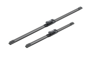 Set stergatoare SEAT Mii (KF1, KE1) din 2011-2020, pentru parbriz auto, 2 bucati, Bosch Aerotwin, din cauciuc siliconat rezistent, 4 Stickere Auto SEAT v54092