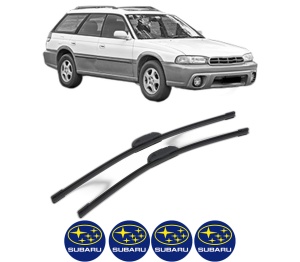 Set stergatoare SUBARU LEGACY OUTBACK (BG) din 1996-1999, pentru parbriz auto, 2 bucati, Bosch Aerotwin Retrofit, din cauciuc siliconat rezistent, 4 Stickere Auto SUBARU v47655