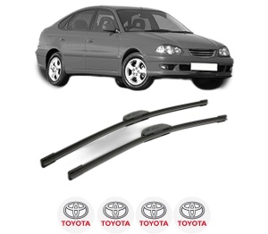Set stergatoare TOYOTA AVENSIS Liftback (_T22_) din 1997-2002, pentru parbriz auto, 2 bucati, Bosch Aerotwin Retrofit, din cauciuc siliconat rezistent, 4 Stickere Auto TOYOTA v48145