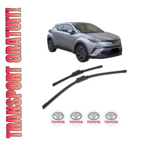 Set stergatoare TOYOTA C-HR VAN (_X1_) din 2016, pentru parbriz auto, 2 bucati, Bosch Aerotwin, din cauciuc siliconat rezistent, 4 Stickere Auto TOYOTA