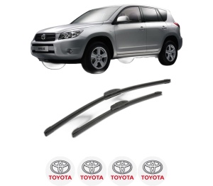 Set stergatoare TOYOTA RAV 4 III (_A3_) din 2005-2013, pentru parbriz auto, 2 bucati, Bosch Aerotwin Retrofit, din cauciuc siliconat rezistent, 4 Stickere Auto TOYOTA v45635