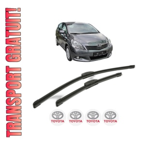 Set stergatoare TOYOTA VERSO VAN (_R2_) din 2009-2013, pentru parbriz auto, 2 bucati, Bosch Aerotwin Retrofit, din cauciuc siliconat rezistent, 4 Stickere Auto TOYOTA - Img 1