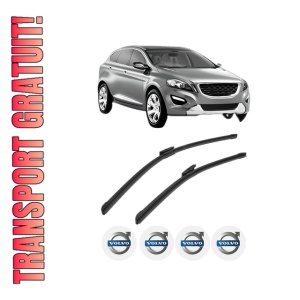 Set stergatoare VOLVO XC60 I VAN (156) din 2013-2017, pentru parbriz auto, 2 bucati, Bosch Aerotwin Multi, din cauciuc siliconat rezistent, 4 Stickere Auto VOLVO