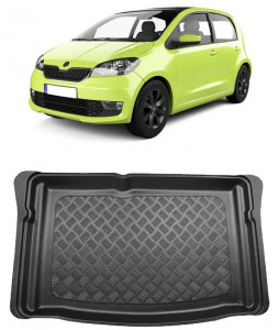 Skoda Citigo Hatchback din 10.2011 - 2019, Tavita Pentru Portbagaj Lux Premium Dedicata, Portbagaj Inferior *3 accesorii pentru autoturismul tau - masina v187729