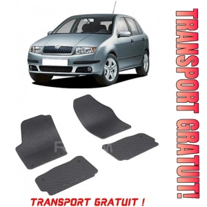 Skoda Fabia I fabricat din 2000 - 2007, Hatchback, set covorase auto dedicate, din cauciuc 100% Premium - Transport Gratuit