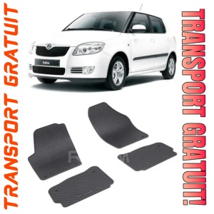Skoda Fabia I fabricat din 2000 - 2007, Suv, set covorase auto dedicate, din cauciuc 100% Premium