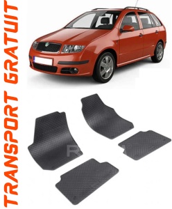 Skoda Fabia II fabricat din 03.2007 - 10.2014, Combi, set covorase auto dedicate, din cauciuc 100% Premium accesorii pentru autoturismul tau - masina v151297