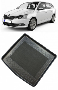 Skoda Fabia III Combi din 11.2014 - Prezent, Tavita Pentru Portbagaj Lux Premium Dedicata, Portbagaj Superior *2 accesorii pentru autoturismul tau - masina v199719