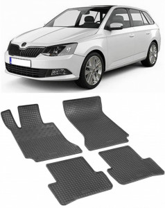 Skoda Fabia III, Combi, fabricat din 11.2014 - Prezent, set covorase auto dedicate, din cauciuc 100% Premium accesorii pentru autoturismul tau - masina v161019